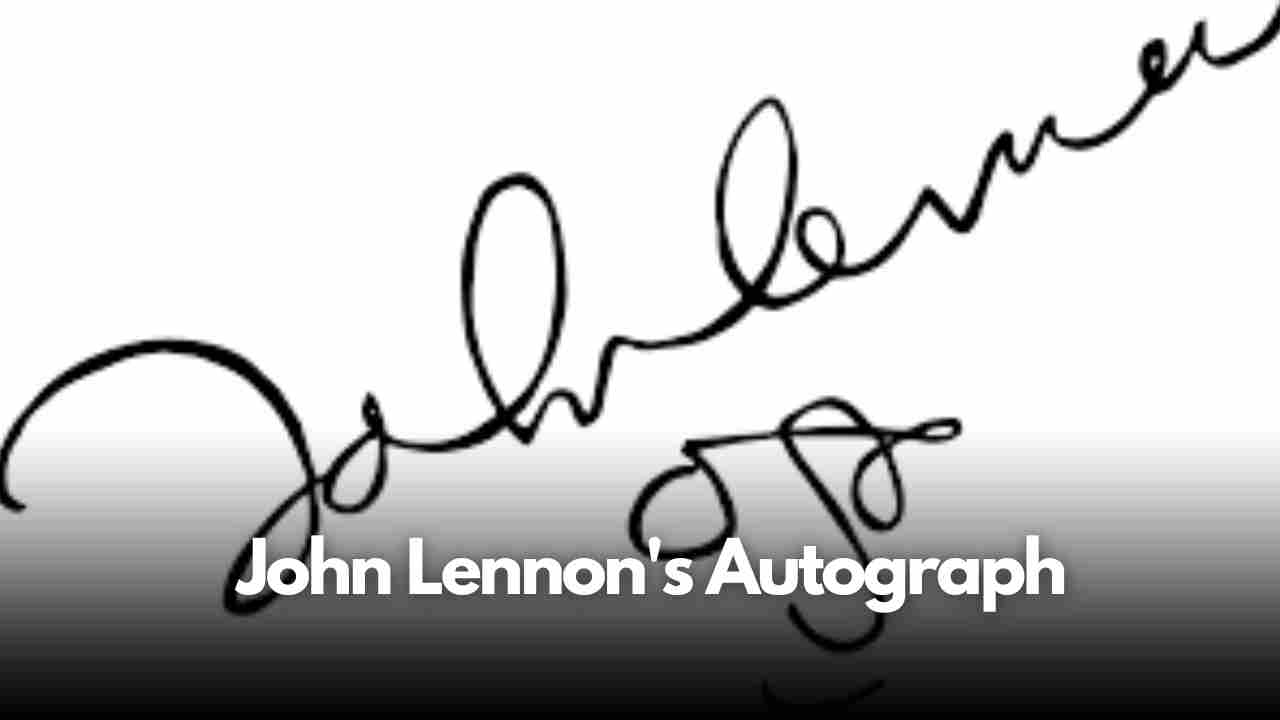 John Lennon's Autograph